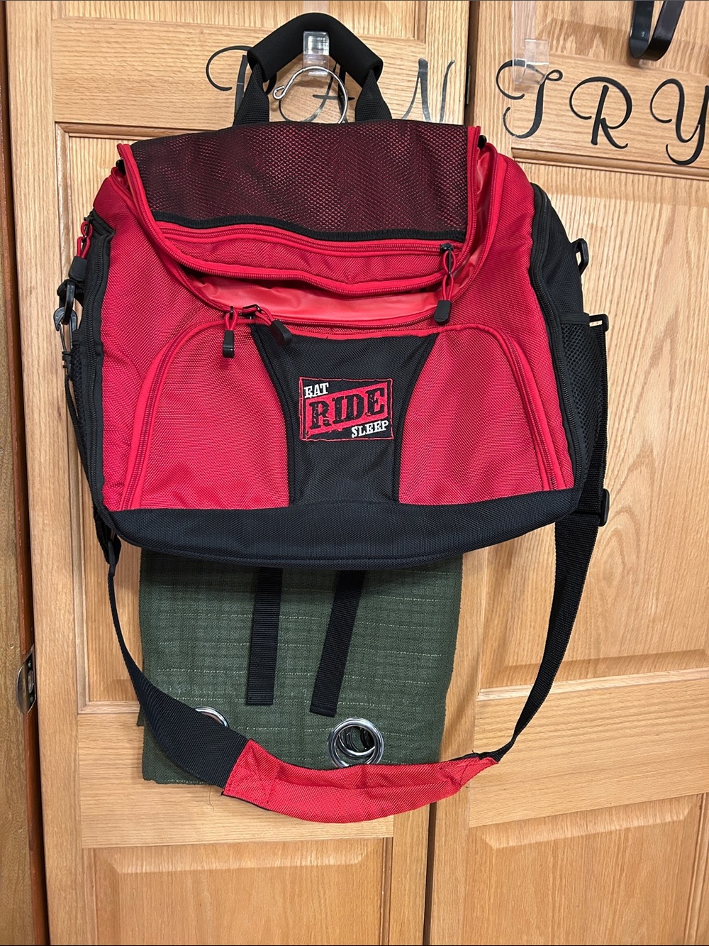 Red & Black Rider Messenger Bag for Men